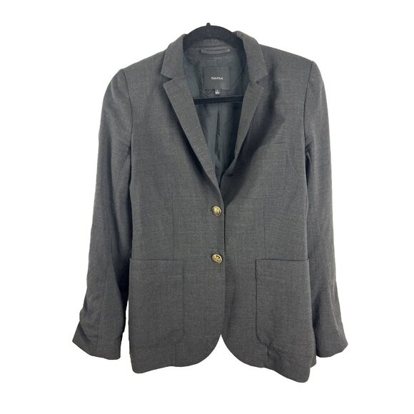 Aritzia Talula Charcoal Grey Wool Blazer Womens Size 6 - Picture 1 of 10